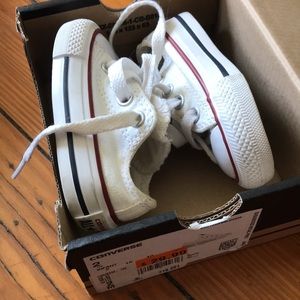 White Baby Converse All Stars